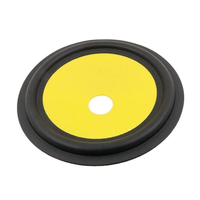 Cône de haut-parleur de voiture de 20 mm de diamètre intérieur, 5 pouces, cône en PP avec bord en caoutchouc, accessoire de subwoofer pour la réparation de pièces de haut-parleurs professionnels