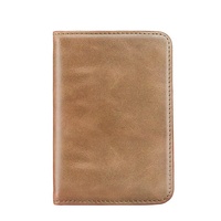 Dompet Saku Depan Minimalis Aarons Slim, Anti RFID, Tempat Kartu Bisnis, Penutup Jepit, untuk Pria Wanita, Logo Kartu Kredit Custom
