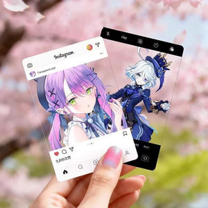 Custom Acrylic <strong>Lenticular</strong> Transparent Photocard Ticket Instagram Business Card Kpop Star Gift Photo Frame - Product Image 2