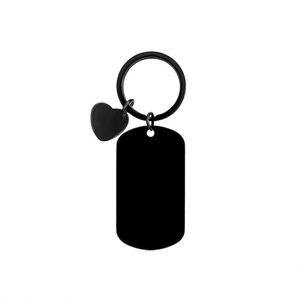 Wholesale Charms Mirror Polish Strip Bar Keychain Stainless Steel Stamping Blank Keychain DIY Custom Name Engrave Tags <b>Key</b> <b>Chain</b> - Product Image 4
