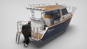 Yate de Pesca de Aluminio Soldado de <span class=keywords><strong>8m</strong></span>, Fabricado en China, <span class=keywords><strong>Barco</strong></span> de Lujo para Cruceros Oceánicos en Canadá - Product Image 4