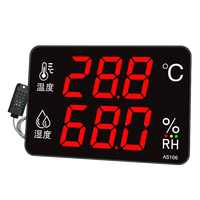 Hygromètre numérique à affichage LED, capteur de température avec sonde externe et câble de 3M AS106B