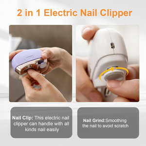 Cortauñas y Pulidor de Uñas 2 en 1 Recargable por USB, Lima de Uñas Eléctrica Automática, Cortauñas Eléctrico para Bebés - Product Image 2