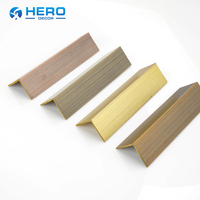 Profilé en L de luxe en bronze brossé pour bordure de carrelage en laiton, design contemporain, durable, étanche, pour usage en appartement