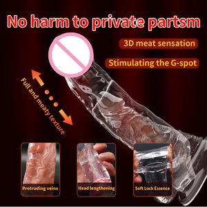 Silikon Spike gepunktete gerippte Kondome Zeit verzögerung Dauerhafte wieder verwendbare <span class=keywords><strong>Penis</strong></span> hülle Kristall verlängerung hülse für Männer - Product Image 4