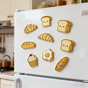 Manufacturer Factory Personalize Metal 2d Fridge <b>Magnet</b> Custom Made Brand Logo Refrigerator <b>Magnet</b> Custom - Product Image 1