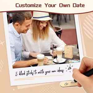 Новобрачная, жена, муж, романтическая деревянная коробка 60 идей для свидания, секс-игры для взрослых, игрушки для пар, игры, подарок на свидание, ночь - Product Image 4