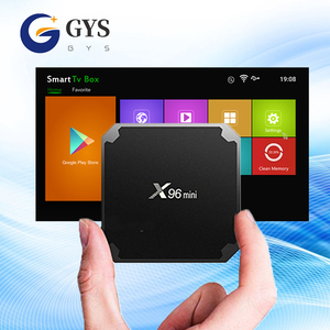 Boîtier IPTV Android 14.0 X96 Mini Max Android TV Box 2GB RAM 16GB ROM télécommande vocale Quad Core X96 Lecteur Multimédia Boîtier tv 2.4G /5.8G BT5.0 4K boitier Android TV X96mini Max