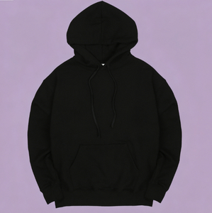 Premium Brushed Fleece Double Layer Drawstring <b>Hoodie</b> Winter Thermal Pullover Cotton Kangaroo Pocket Casual Street Style - Product Image 1