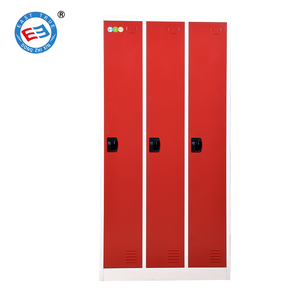 Armoire en acier à 3 portes avec miroir, design moderne, armoire en métal - Product Image 2