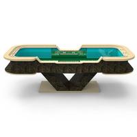 Table de poker de casino professionnelle YH 10 pieds, table de craps de luxe en bois massif, table de jeu de dés personnalisée à vendre