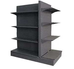 shelves for retail store Factory owned Cheap Supermarket Single Double Display shelves Light Duty Gondola shelving