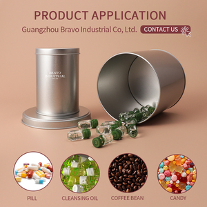 Pot en aluminium 60 ml Récipients rechargeables avec couvercle à vis transparent Bouteille ronde en fer-blanc pour crème cosmétique baume à lèvres - Product Image 4