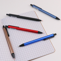 Stylo bille métallique de haute qualité au toucher doux, encre noire, bleue, rouge, 0,5 mm, 0,7 mm, vente en gros de stylos gel métalliques