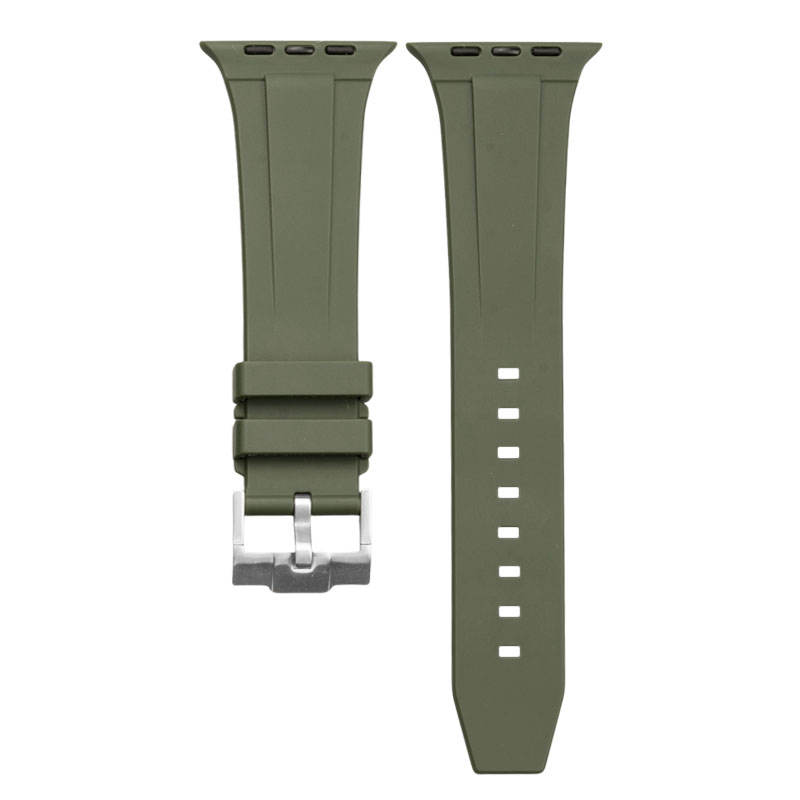 Army Green+Silver Buckle