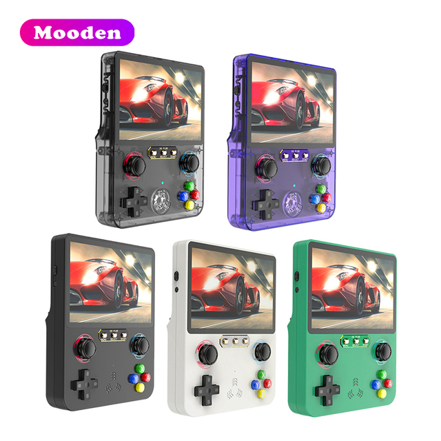 New X6 Plus Handheld Gaming Console with Joystick 4-inch HD Color Screen RK3128 CPU 3000mAh Battery