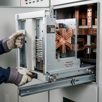 Tableau de commande électrique amovible KYN61-40.5 à isolation métallique, protection IP4X pour l'alimentation des bâtiments industriels et commerciaux
