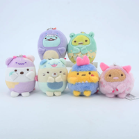 Nouveau design Sumiko Gurasi Obak, adorable pendentif porte-clés en peluche brodée en forme de fantôme pour la décoration de sacs à dos et les machines à griffes