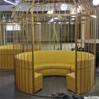 Meubles commerciaux modernes d'acier inoxydable de cabines de sofa de café d'hôtel et de restaurant