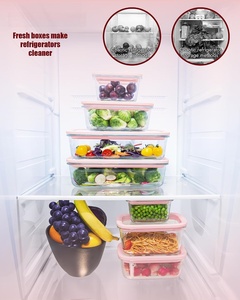 Nouvel ensemble de boîtes de conservation en verre sans BPA avec couvercle en verre, plat de cuisson en verre pour four - Product Image 2