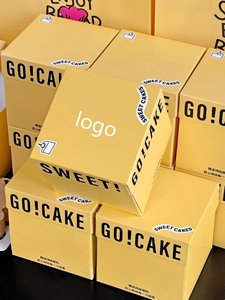 Cá Nhân In Ấn Logo Thực Phẩm Màu Xanh Lá Cây Bánh Hộp Các Tông Màu Trắng Vàng Vuông Dứa Bơ Hộp Món Tráng Miệng - Product Image 2