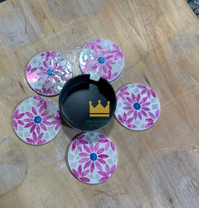 Ensemble de dessous-de-plat ronds en rotin écologiques avec support pour la maison et les restaurants, haute qualité, Vietnam - Product Image 3