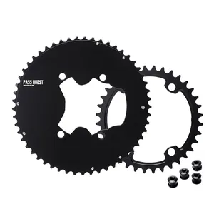 PASS QUEST 110bcd <strong>Chainring</strong> for <strong>Shimano</strong> ULTEGRA R8100 Dura-ace R9200 48-35T 53-39T 54-40T 56-42T 60-46T 12S Road Bike Chainwheel - Product Image 1