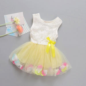 Vêtements de boutique pour enfants en gros, robe tutu en dentelle pour filles - Product Image 1