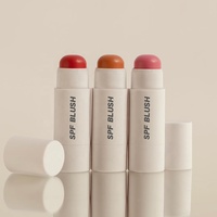 Maquillage pour le visage imperméable à haute teneur en pigments Blush multi-usage Contouring avec SPF Marque privée Crème parfaite Contour et Blush Stick