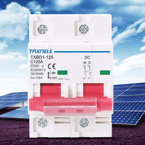 Мини-выключатель для солнечной системы PV 2P DC 600V 125A 100A Аккумуляторный выключатель пластиковый Din-рейка с креплением 4.5ka Защита 1P полюс - Product Image 2