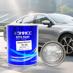 Peinture de finition liquide métallisée argentée blanche de qualité moyenne 1K à prix de gros pour voiture - Product Image 2