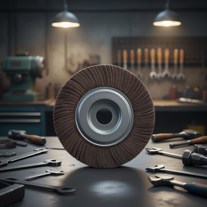 Disque à lamelles Fervi en oxyde d'aluminium, tissu perforé 100 mm pour le meulage du métal - Product Image 3