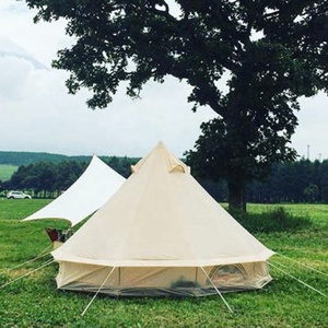 Di lusso <span class=keywords><strong>glamping</strong></span> 3m 4m 5m 6m tela di cotone tenda di bell per il campeggio esterno - Product Image 5