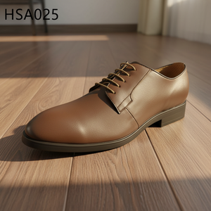 Chaussures habillées pour hommes ZYF, en cuir brillant/mat, anti-odeur, pour entretien d'embauche, style à lacets, noir/marron, chaussures de bureau HSA025 - Product Image 1