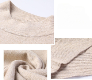 Men's Short Sleeve Knitted T-<strong>shirt</strong> Wool Sweater <strong>Mock</strong> Neck Lightweight Breathable Soft Minimalist Wholesale Personalized <strong>Jumper</strong> - Product Image 2