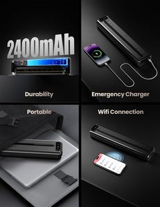 Phomemo Q302 便携式无线无墨热敏打印机 WiFi BT 适用于 A4/A5/B5 热敏纸，兼容 Android IOS 手机和笔记本电脑 - Product Image 5
