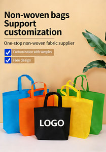 Bolsas de tela no tejida personalizadas al por mayor con logotipo, ecológicas, para compras, promocionales, de embalaje. - Product Image 2