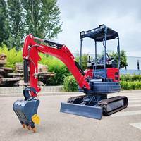 FREE SHIPPING China Cheap Small Mini Excavator Mini Digger Wholesale 1 Ton 2 Ton 3.5 Ton Price Micro Bagger With Thumb Bucket