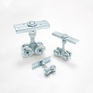 Chariot de <span class=keywords><strong>porte</strong></span> coulissante moderne en acier A3 argenté, à glissement fluide et sans effort, pour <span class=keywords><strong>porte</strong></span> hors cadre - Product Image 5