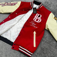Veste universitaire YUJIA pour homme à manches régulières avec broderie chenille, design streetwear coloré personnalisé, style Letterman, pour l'hiver