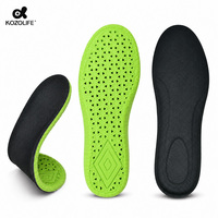Semelles intérieures respirantes en maille PU avec soutien de la voûte plantaire, amorti antichoc, légères et confortables pour le sport et la course à pied, soulageant les pieds