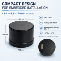 Récepteur GNSS RTK intégré avec antenne intégrée, IMU, indice de protection IP54, température de fonctionnement de -45 à 75°C pour UAV, AGV, robots autonomes