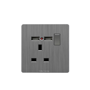 Interruptor y enchufe universal moderno con puerto de carga USB y tipo C, enchufe con interruptor, enchufe de pared USB - Product Image 2