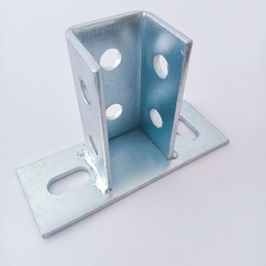 Base de <span class=keywords><strong>poteau</strong></span> sismique galvanisée <span class=keywords><strong>pour</strong></span> profilés 41x41 – Support métallique en acier du fabricant - Product Image 1