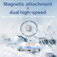 Ventilateur de refroidissement magnétique MagSafe 2026 dernière génération pour téléphone, refroidissement rapide, double support, rotation à 360°, 3 vitesses, portable, pliable, mini