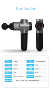 LUYAO Physio therapeuten Profession elles <span class=keywords><strong>Massage</strong></span> gerät Tragbare Handgerät-<span class=keywords><strong>Massage</strong></span> pistole gegen Körpers ch merzen und Rückens ch merzen - Product Image 3