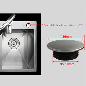 Tappo per Lavandino da <span class=keywords><strong>Cucina</strong></span> e Bagno, Copertura per Foro <span class=keywords><strong>Rubinetto</strong></span> Vasca da Bagno, Ferma Acqua 36mm - Product Image 4