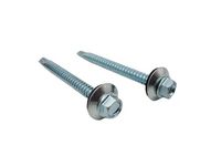 Vis de toiture autotaraudeuse à tête hexagonale de forage en acier inoxydable Ss316 avec rondelle M5 M6 M7 M8 M10