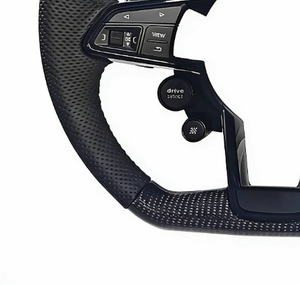 Volante Modificado de Cuatro Botones en Fibra de Carbono y Cuero Personalizado para Audi R8 A1 A7 Q7 - Product Image 6