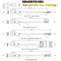 Câble de console Rollover bleu de 6 pieds pour Cisco - RJ45-USB, Nouvelle Arrivée, Prix Bas, Câble de console USB vers RJ45 CH341